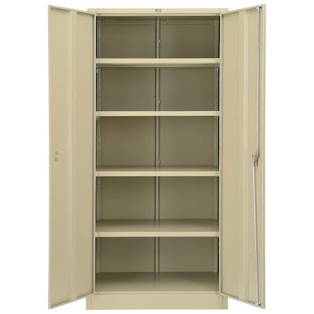Global Industrial Industrial Storage Cabinet, 78 in H, 36 in W, Tan 493312TN